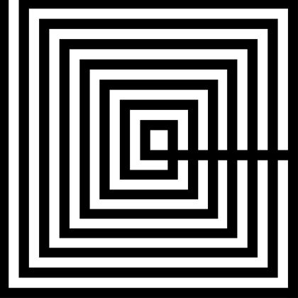 Cuadro Abstracto, Blanco / Negro Metacrilato