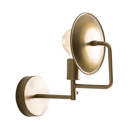 Lámpara De Pared Aplique Art Decó Oro Viejo