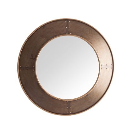 espejo industrial, oro viejo, Dm, espejo last 93 cm