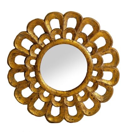 Espejo Clásico Oro Viejo, Lixan 60 Cm