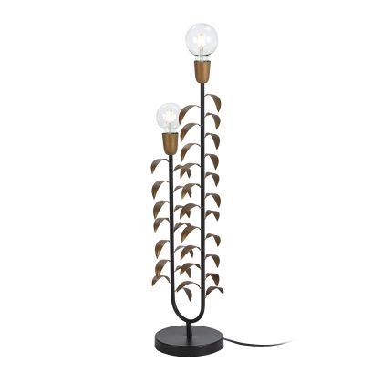 Lámpara de Sobremesa Estilo Art Decó Hojas, 83 Cm