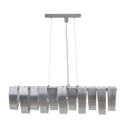Lámpara De Techo De Diseño Moderno Mate Plata, Rish 61 Cm