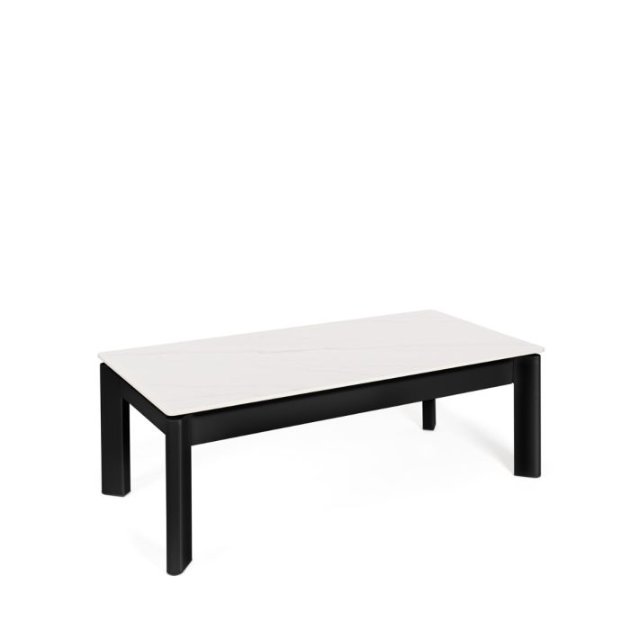 Mesa Centro Elevable Roland Blanco/Negro