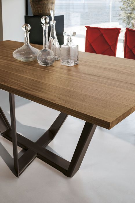 Mesa Comedor Clásica Metal Blanco Madera Roble