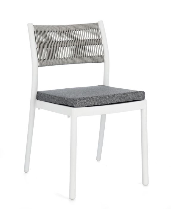 Silla Alvin Blanco/Gris Claro