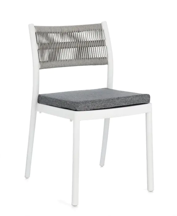Silla Alvin Blanco/Gris Claro