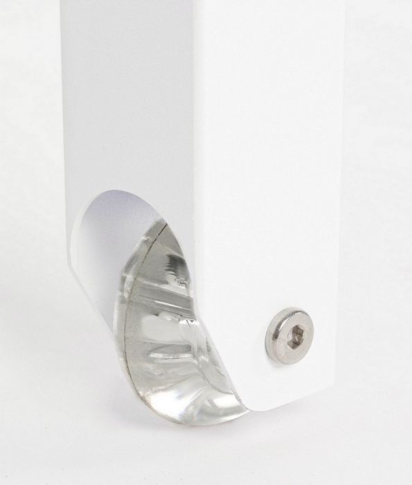 Tumbona Con Ruedas Aluminio Blanco, 78 Cm