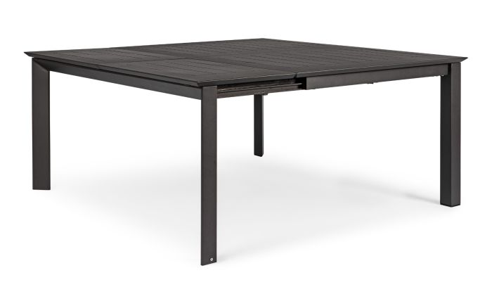 Mesa Extensible Aluminio Gris Antracita, 160/110 Cm