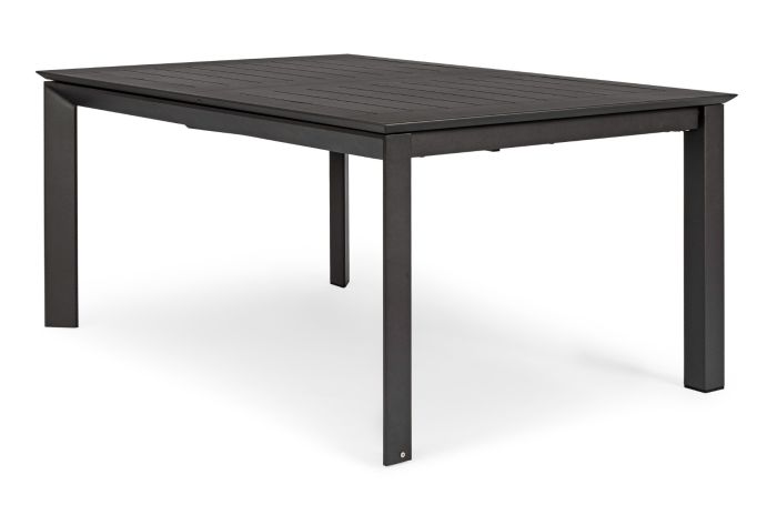 Mesa Extensible Aluminio Gris Antracita, 160/110 Cm
