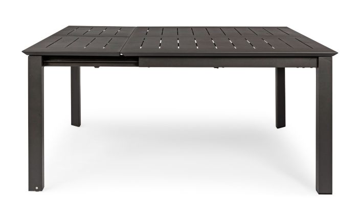 Mesa Extensible Aluminio Gris Antracita, 160/110 Cm