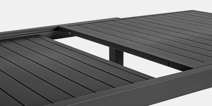 Mesa Extensible Gris Antracita Aluminio, 200/300 Cm