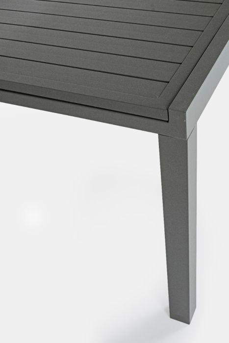 Mesa Extensible Gris Antracita Aluminio, 200/300 Cm