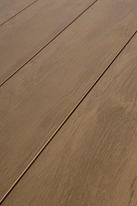 Mesa Jardín Extensible Aluminio Blanco Polywood Color Madera Teka, 200/300 Cm