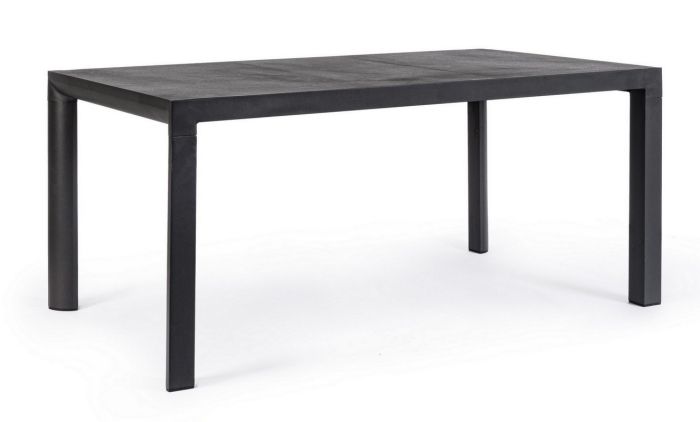 Mesa Jardín Mason Estilo Moderno Negro, 160 Cm
