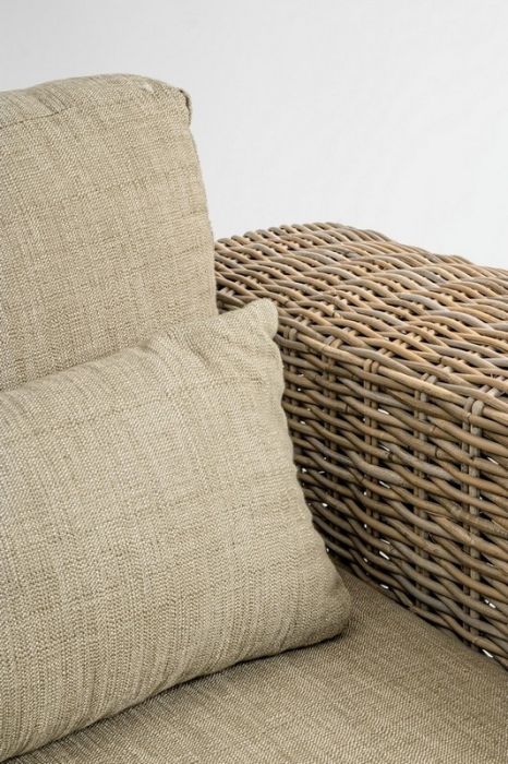 Sofá 2- 3 Plazas con Cojines Ratán, 190 Cm