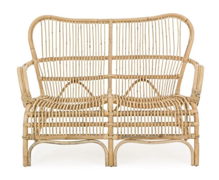 Sofá 2 Plazas Exterior Clarita Ratán Trenzado, 119 Cm