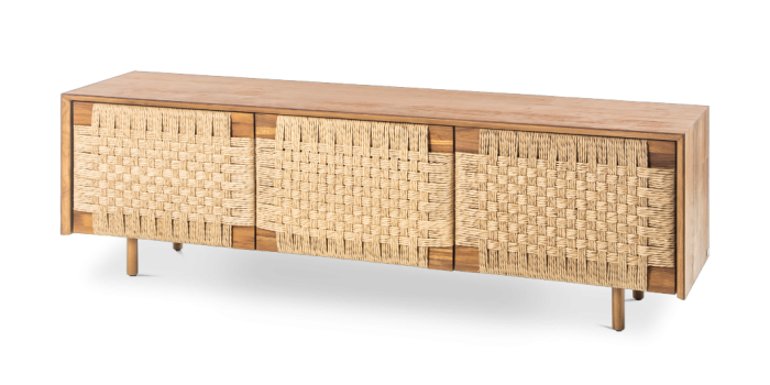 Mueble TV Virotec Viro Madera Teca Reciclada, 191 Cm