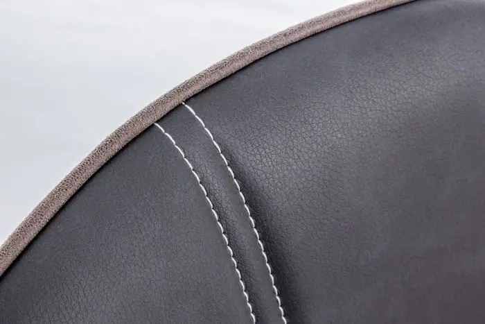 Silla Símil Piel Negro Acero, 44 Cm