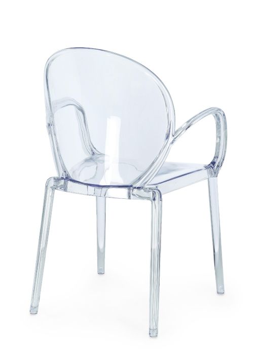 Silla Policarbonato Acabado Transparente, 58 Cm