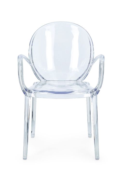 Silla Policarbonato Acabado Transparente, 58 Cm