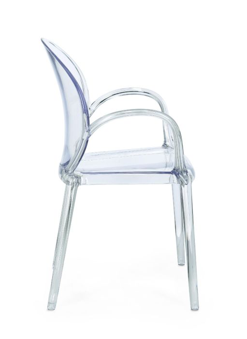 Silla Policarbonato Acabado Transparente, 58 Cm