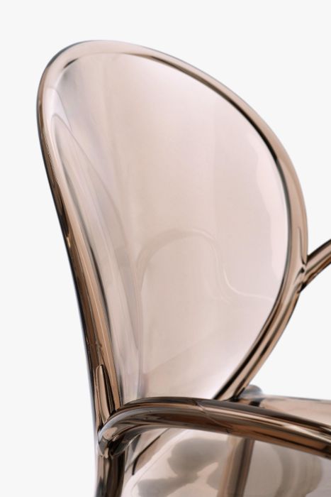Silla Policarbonato Color Café Transparente, 58 Cm
