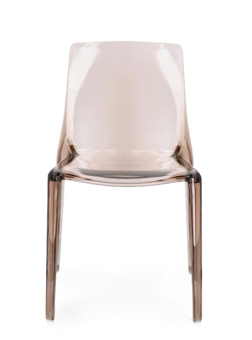 Silla Policarbonato Color Café, 50 Cm
