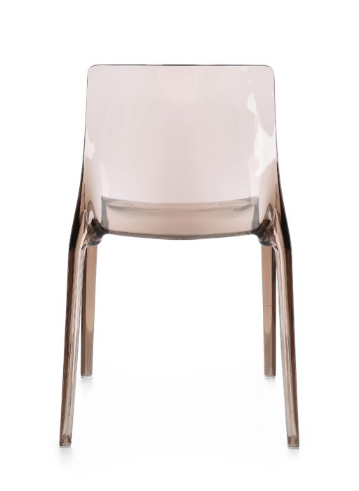 Silla Policarbonato Color Café, 50 Cm
