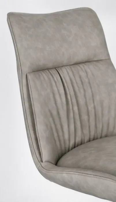 Silla Símil Piel Gris Acero, 50 Cm
