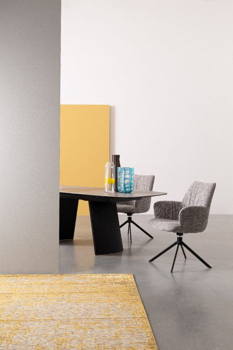 Mesa Extensible Cerámica Acero, 180/220 Cm