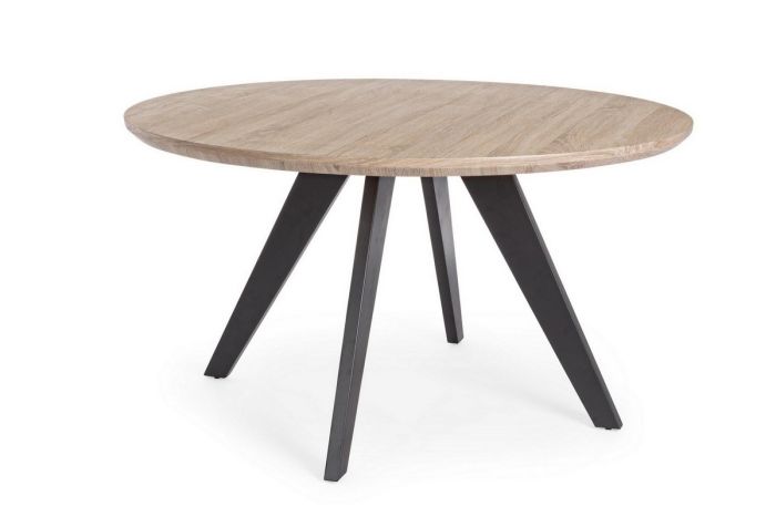 Mesa Henry Estilo Moderno Sobre Redondo Patas Metal, Ø134 Cm