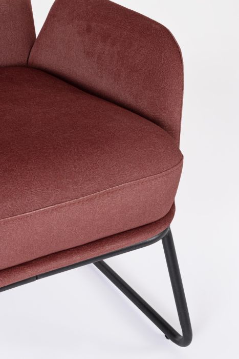 Sillón Color Coral Acero, 70 Cm