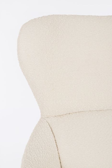 Sillón Giratorio Blanco Snow Acero, 75 Cm