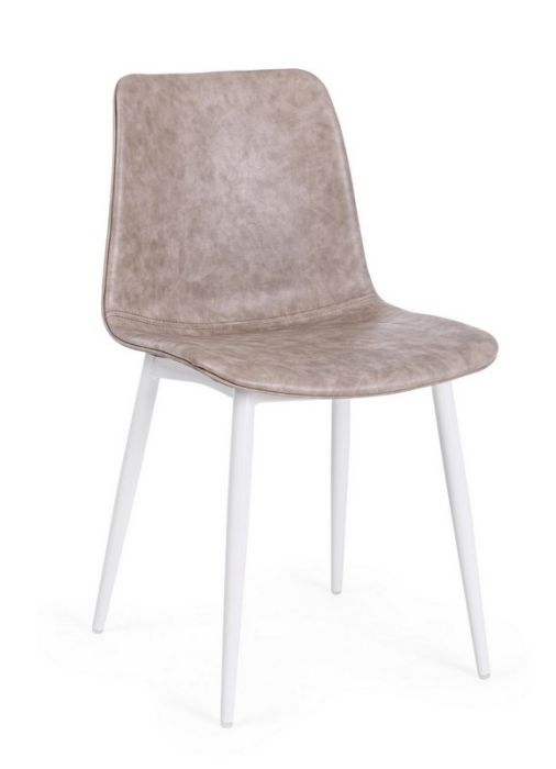 Silla Kyra Moderna Marrón Blanco