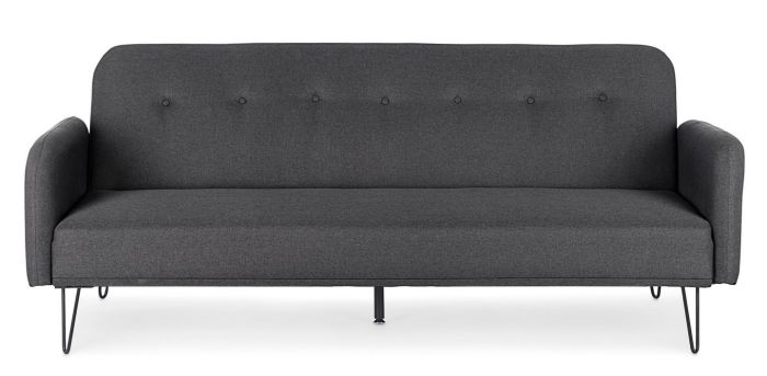 Sofá Cama Bridjet Estilo Moderno Negro, 200 Cm