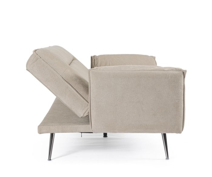 Sofá Cama Libro 3 Plazas Acabado Beige, 200 Cm