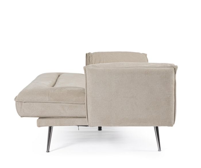 Sofá Cama Libro 3 Plazas Acabado Beige, 200 Cm