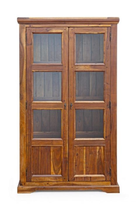 Vitrina Chateux Diseño Rústico Estilo Vintage Acabado Envejecido, 100 Cm 