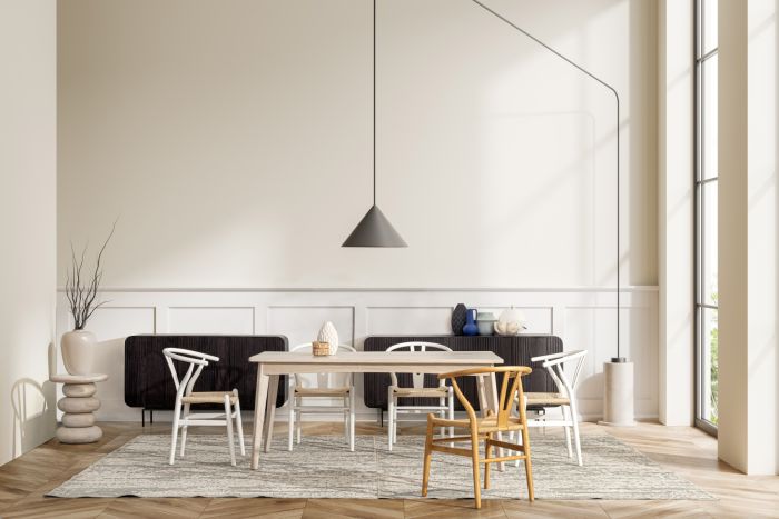 Silla Comedor Cuerda Madera Olmo Blanco, 49 Cm