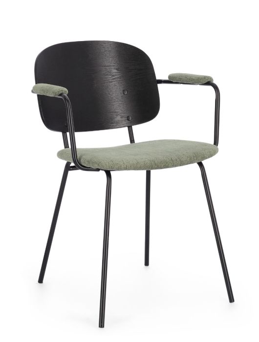 Silla Comedor Sienna Negro/Verde