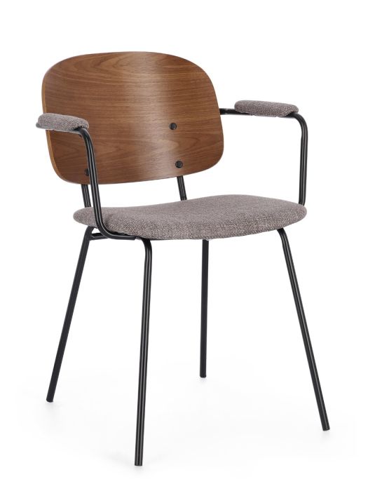 Silla Comedor Sienna Gris/Natural
