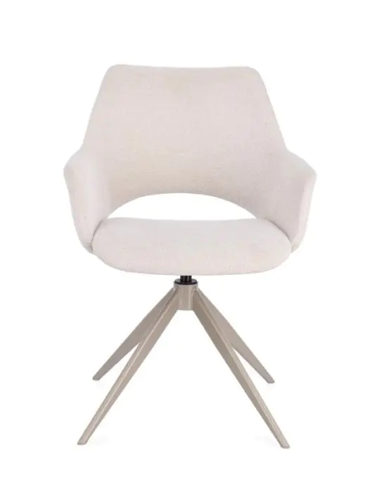 Silla Giratoria Gris Claro Acero, 59'5 Cm