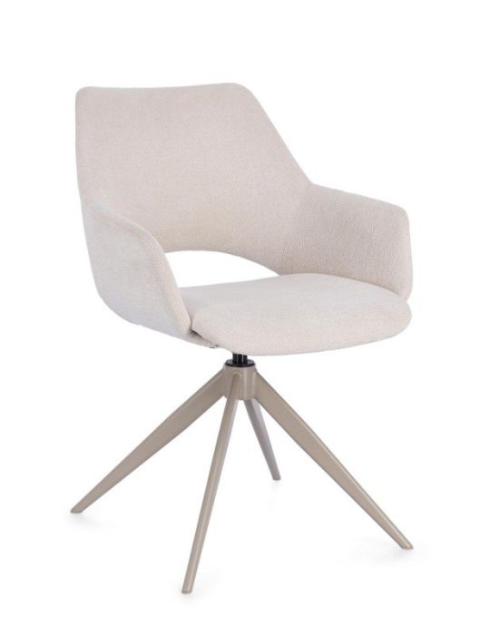 Silla Giratoria Vivian Gris Claro, 59'5 Cm