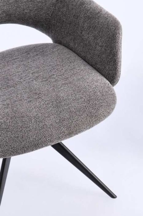 Silla Giratoria Gris Oscuro Acero, 59'5 Cm