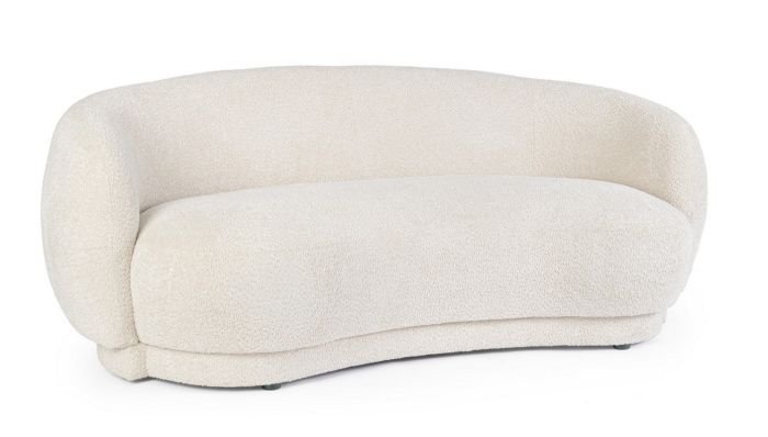 Sofá Tecla Tejido Bouclé Madera, 191 Cm