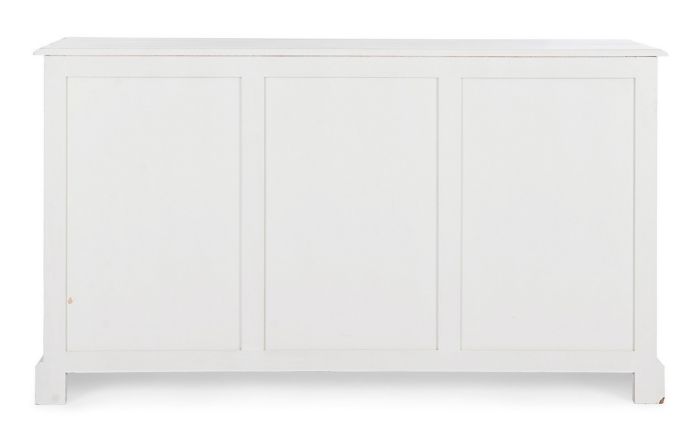 Aparador Madera Mango Blanco Hierro Negro, 145 Cm