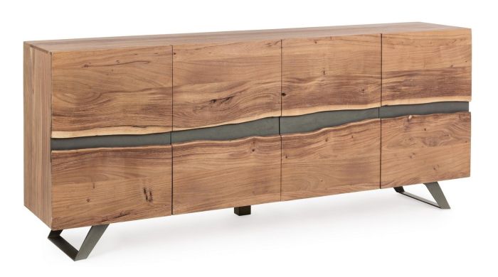 Aparador Aron Madera Maciza Acacia, 198 Cm