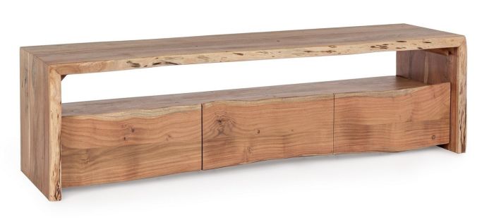 Mueble TV Bajo 3 Cajones Eneas Vintage  Natural