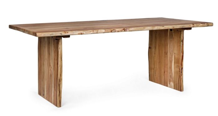 Mesa Comedor Eneas Estilo Vintage Madera Acacia Natural, 200 Cm
