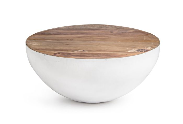 Mesa Centro Lancaster Blanco, Ø70 Cm